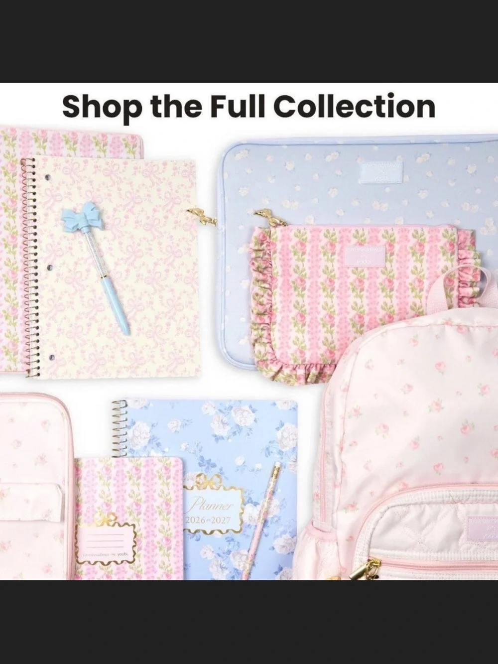 LoveShackFancy Pink Floral Decorative Ruler